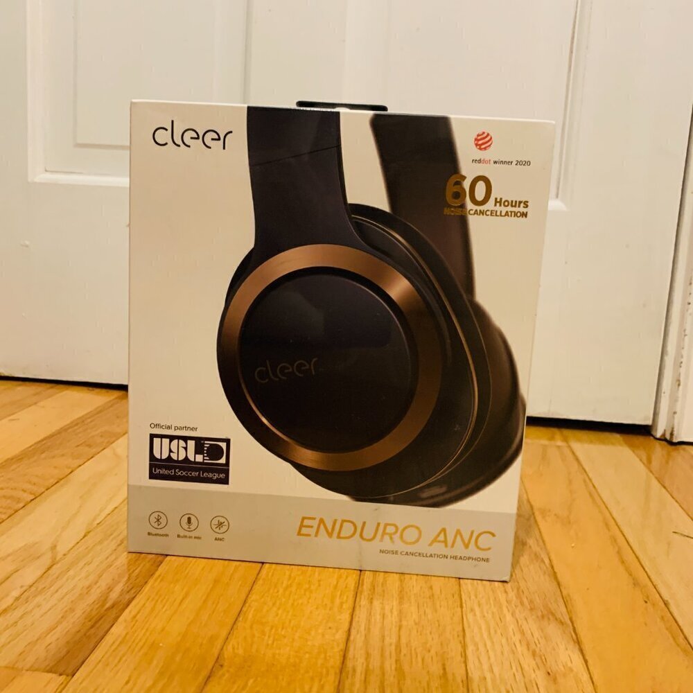 Cleer Enduro ANC Noise Canceling 2Mic and Wireless Bluetooth Headphones Navy - Picture 11 of 16